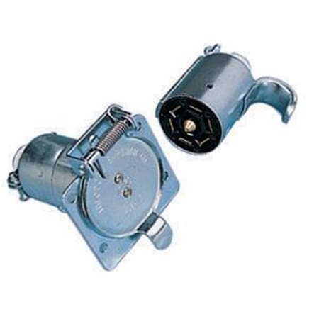 Pollak 12703 Tow Wiring 7-Way Connector Socket PO319872